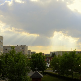 Popołudniowy widok z okna